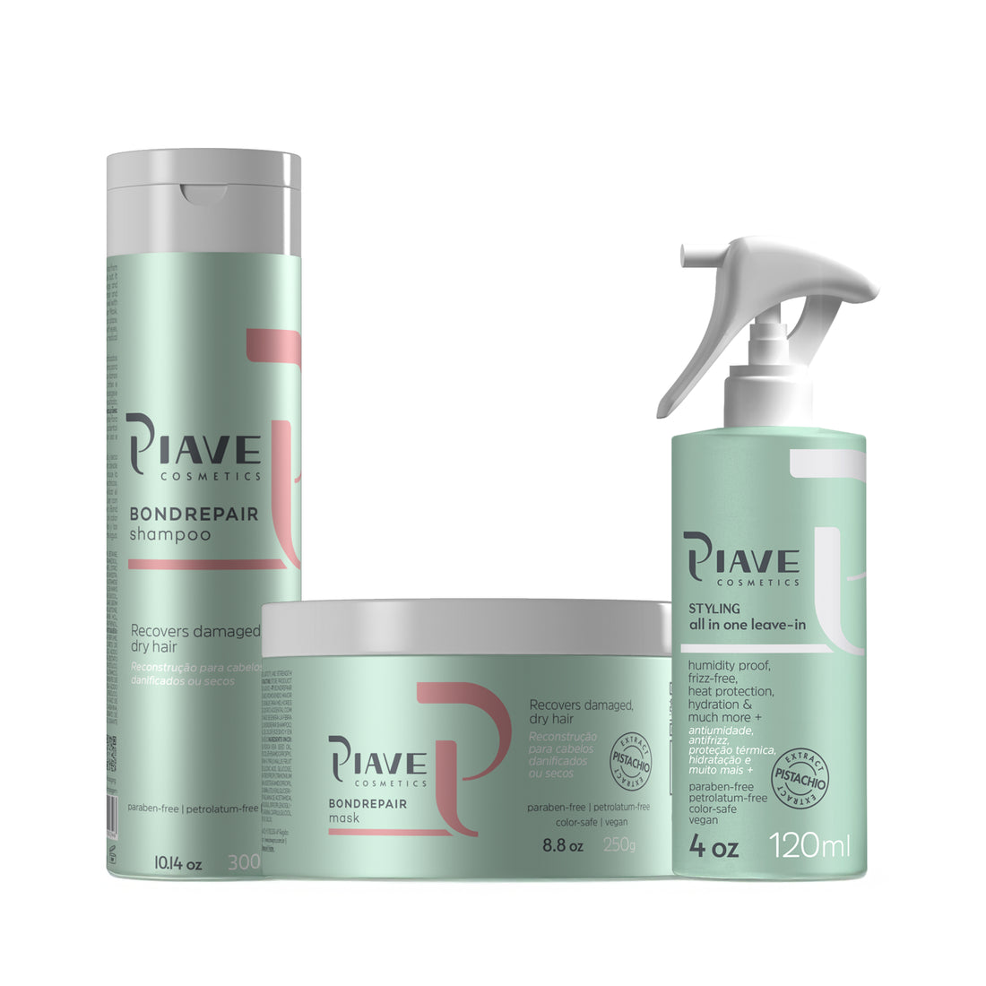 Kit Tratamento BondRepair Shampoo, Máscara e Leave-in