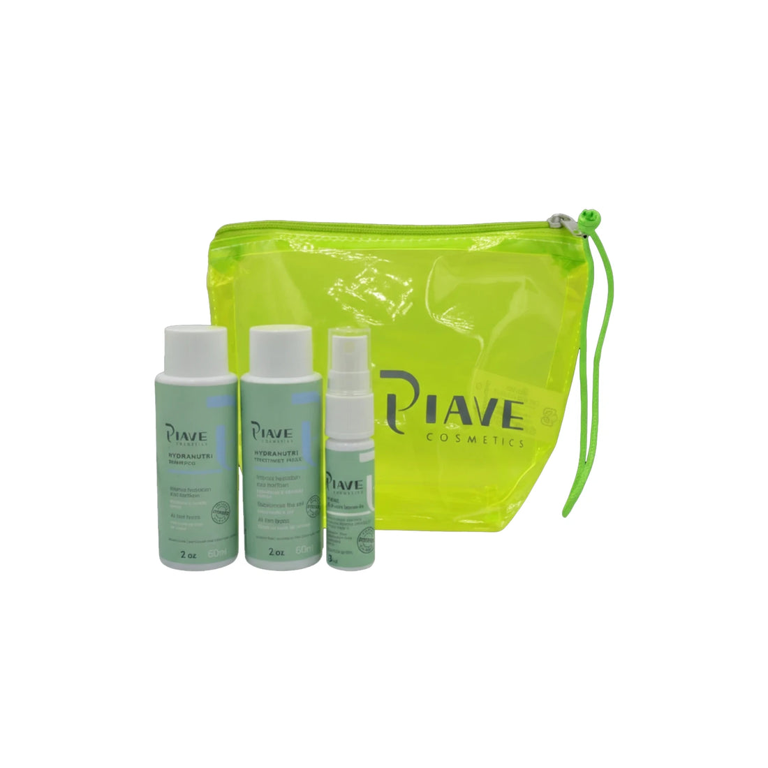 Mini Kit HydraNutri Travel Verde: Shampoo, Máscara e Leave-in