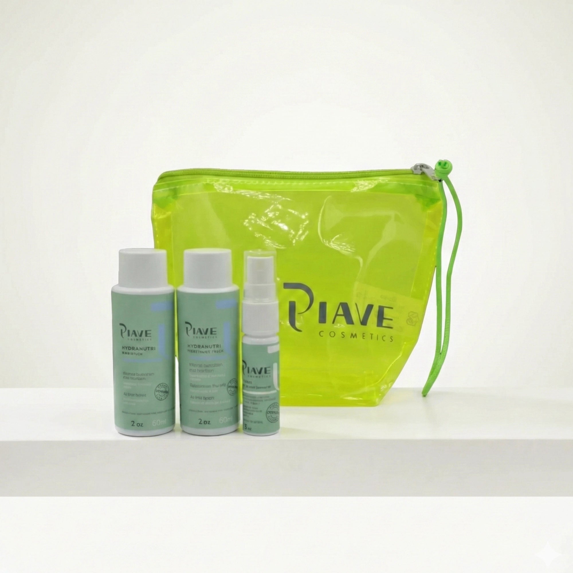 Mini Kit HydraNutri Travel Verde: Shampoo, Máscara e Leave-in