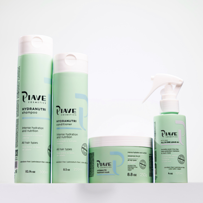 Kit HydraNutri Completo: Shampoo, Condicionador, Máscara e Leave-in