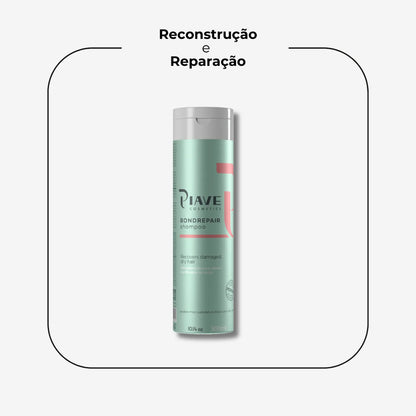 Kit BondRepair Completo: Shampoo, Condicionador, Máscara e Leave-in